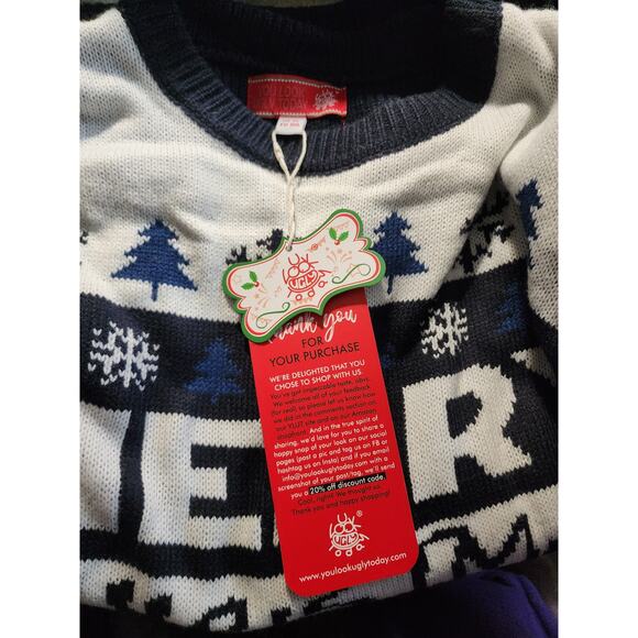 Merry Christmas Ya Filthy Animal Ugly Christmas Unisex Sweater XL - Picture 7 of 9